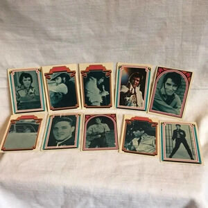 Vintage Elvis Presley Cards Collection 1978 10 cards Lot